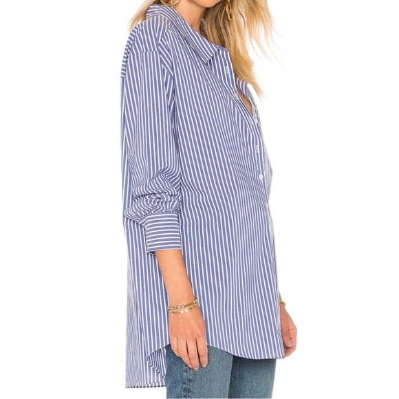 NWT Auguste Button Up in Sea Stripe by L’Academie - Picture 4 of 7